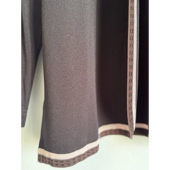 Exclusively Misook Womens Knit Jacket Cardigan Black Size XL Old Money Church - Picture 3 of 9